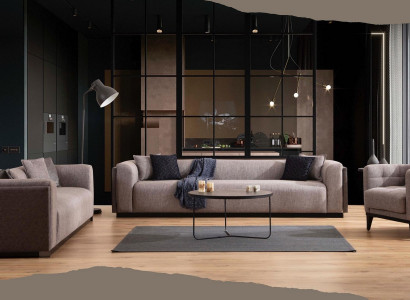 Sofagarnitur 4 3 Sitzer Design Couch Polster Sofas Modern Gruppe Set